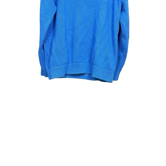 L.L. Bean Men’s XL Blue Cotton Quarter Zip Sweater Knit Pullover Classic Casual - Picture 4 of 11